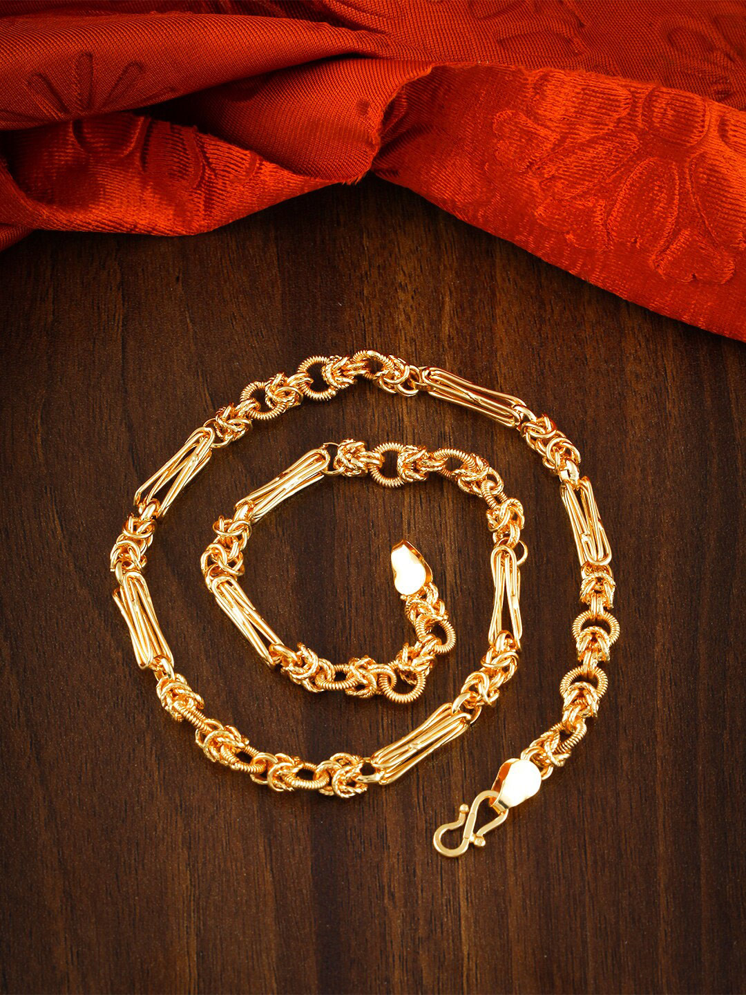 

MEENAZ Men Brass Gold-Plated Choker Chain