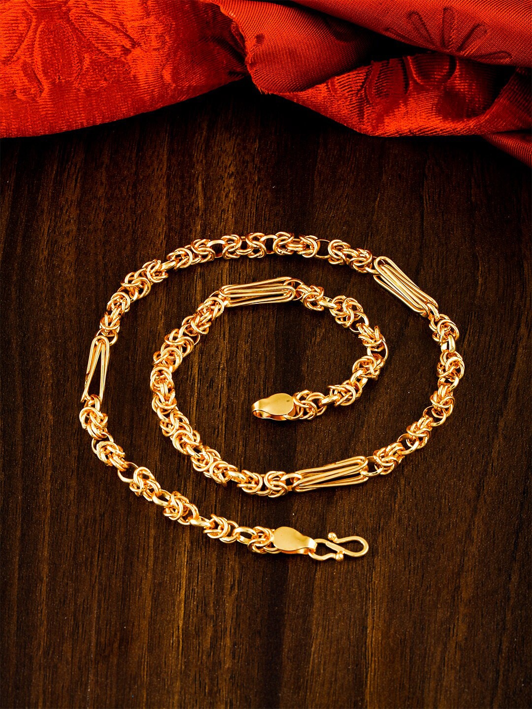 

MEENAZ Men Brass Gold-Plated Choker Chain