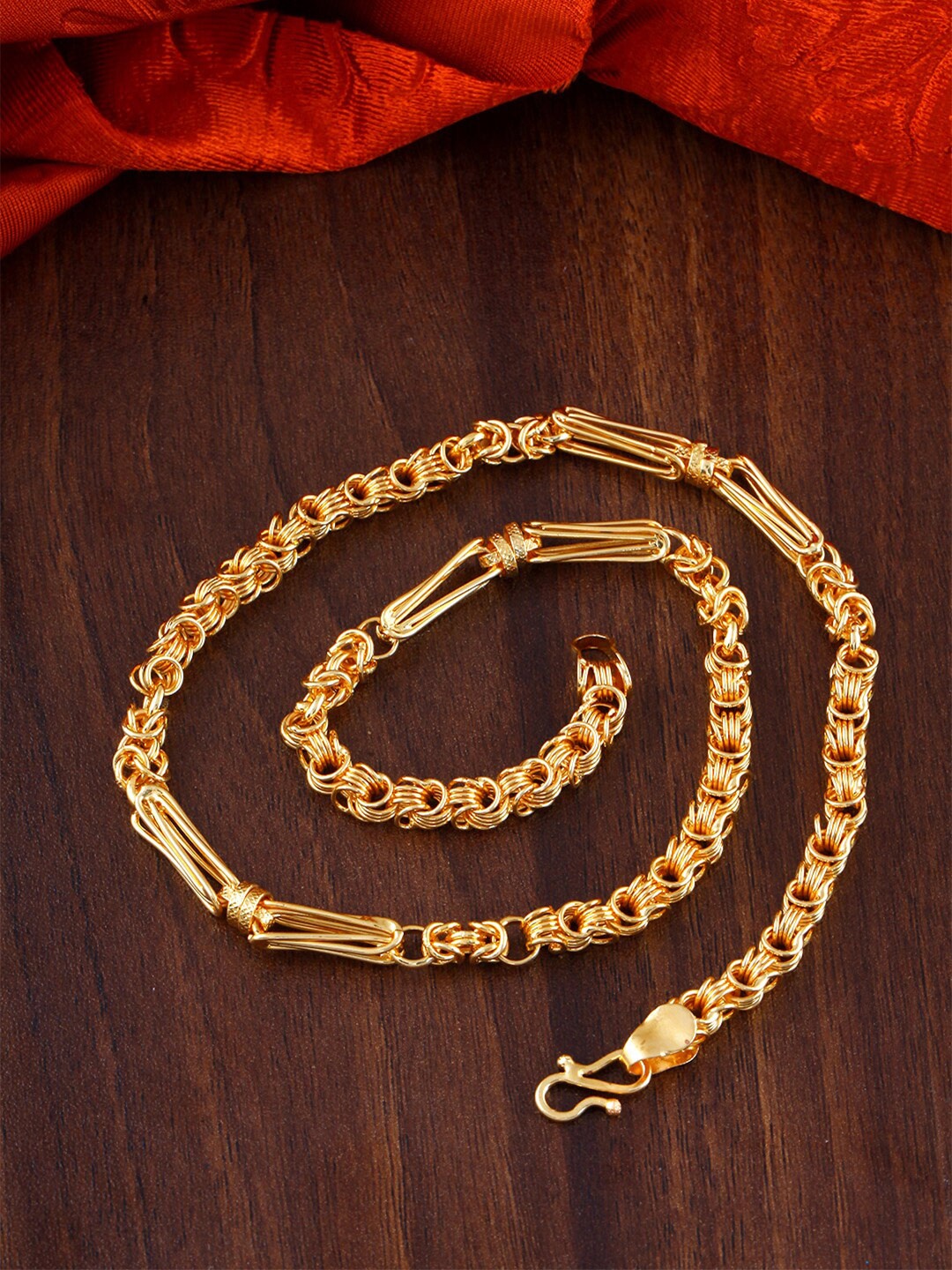 

MEENAZ Men Brass Gold-Plated Choker Chain