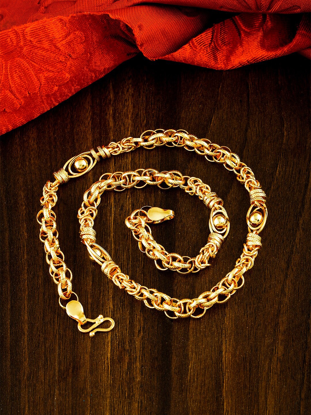 

MEENAZ Men Brass Gold-Plated Chain