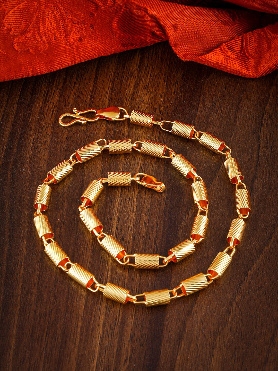 

MEENAZ Men Brass Gold-Plated Chain