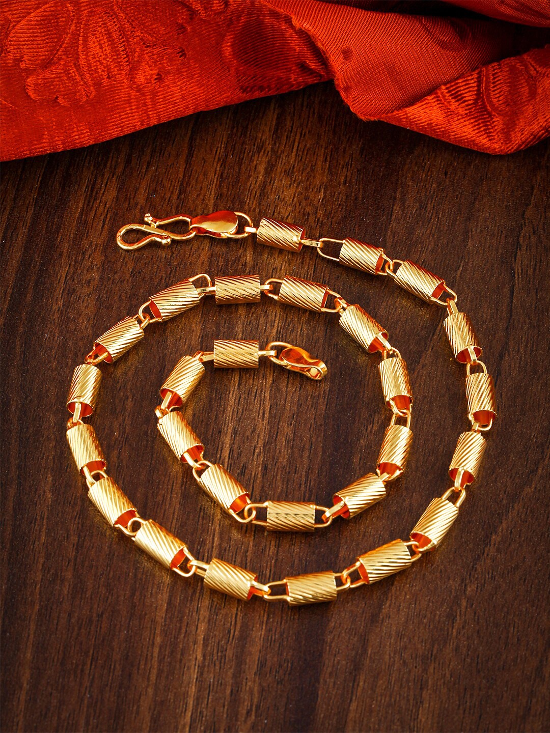 

MEENAZ Men Brass Gold-Plated Chain