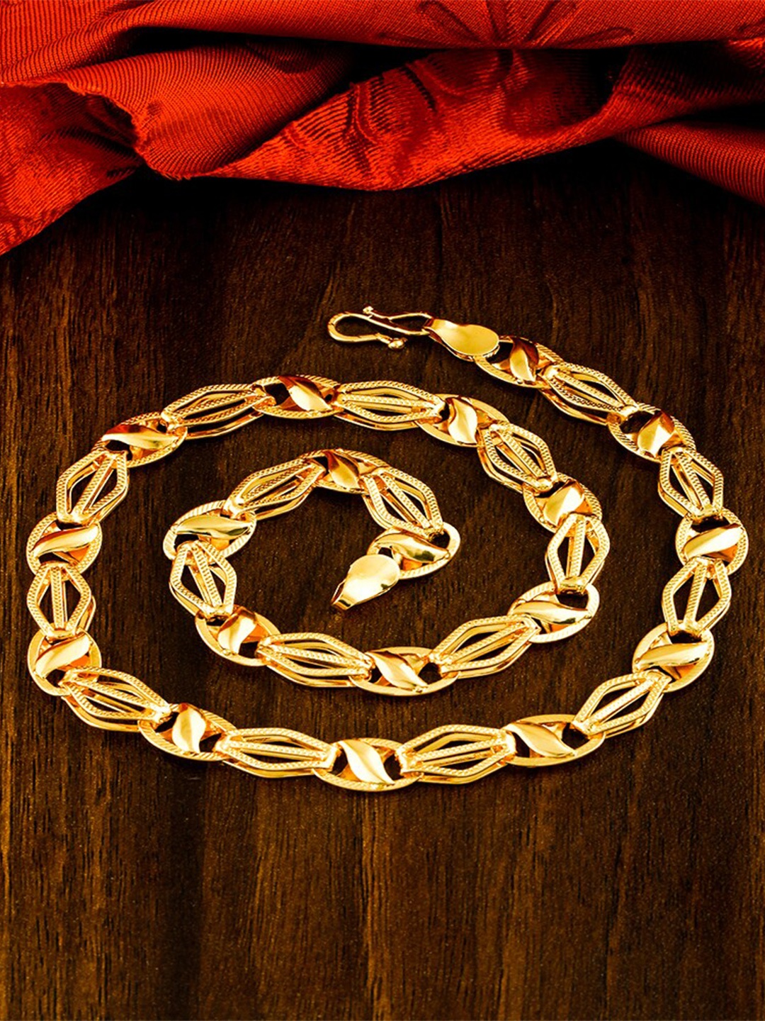 

MEENAZ Men Brass Gold-Plated Chain