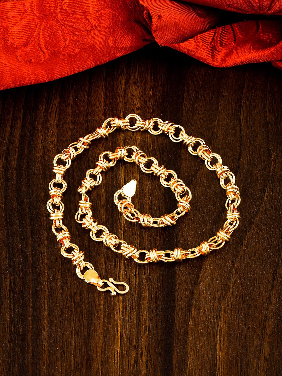 

MEENAZ Men Brass Gold-Plated Chain