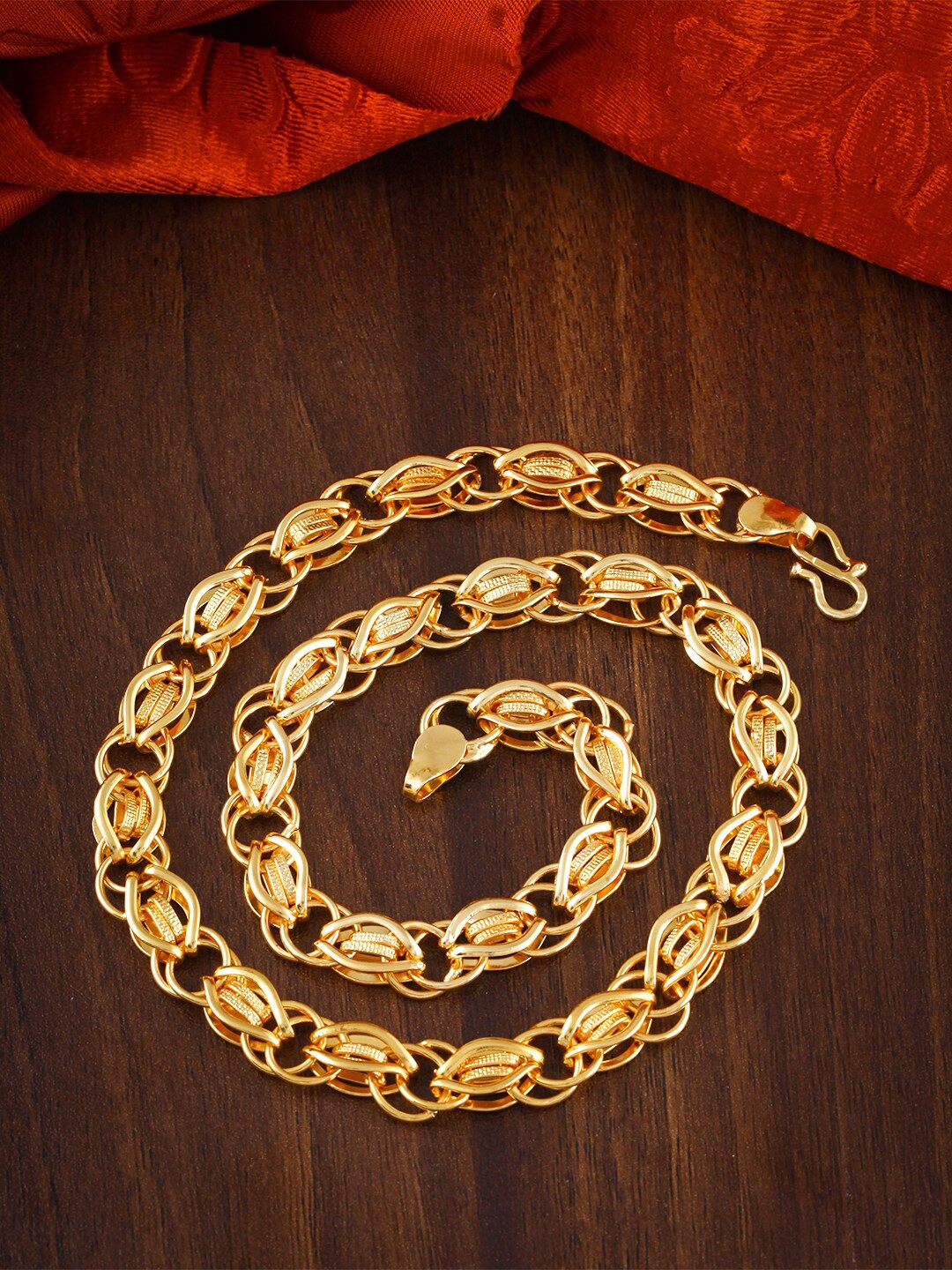 

MEENAZ Men Brass Gold-Plated Chain