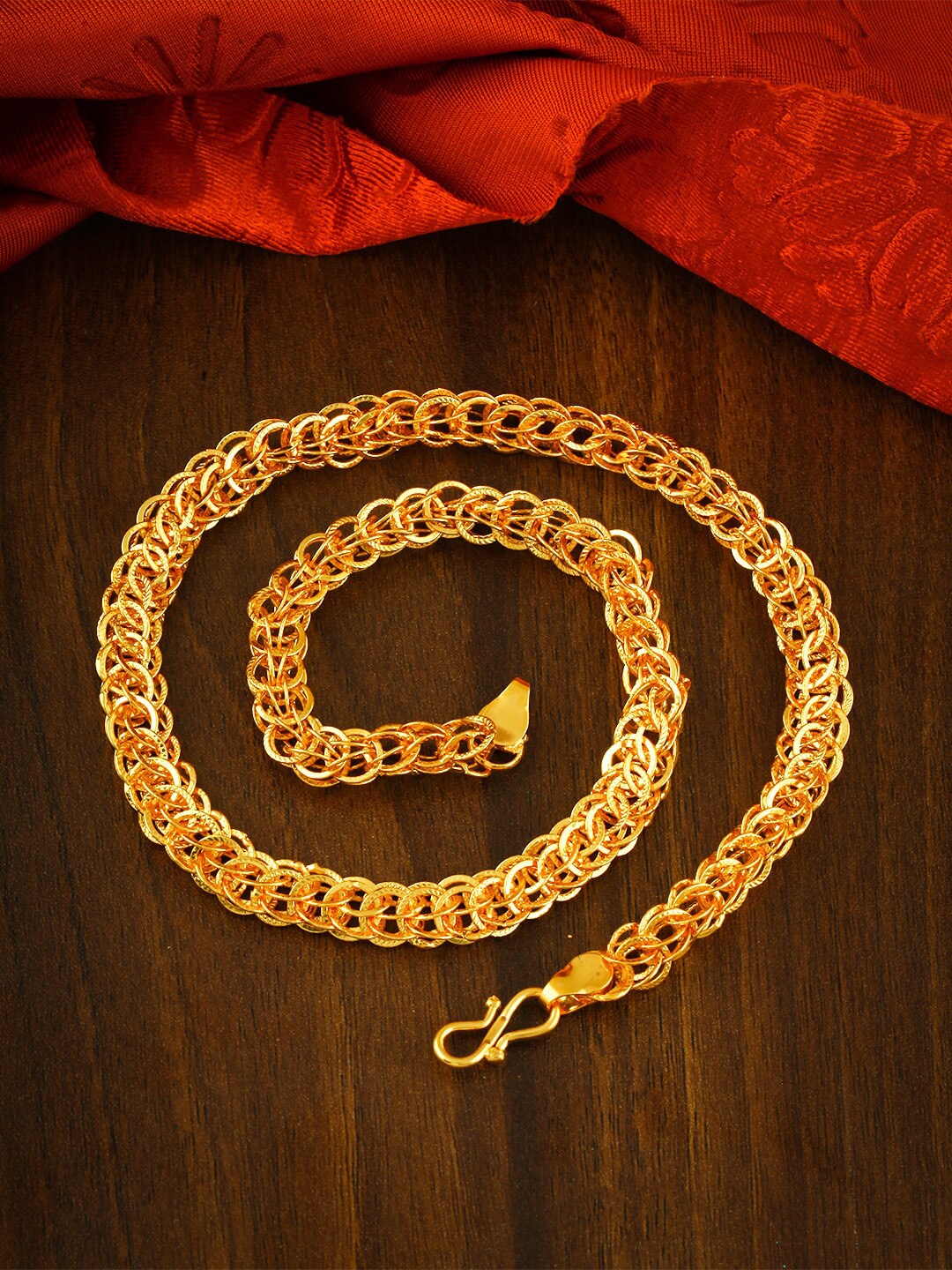 

MEENAZ Men Brass Gold-Plated Chain