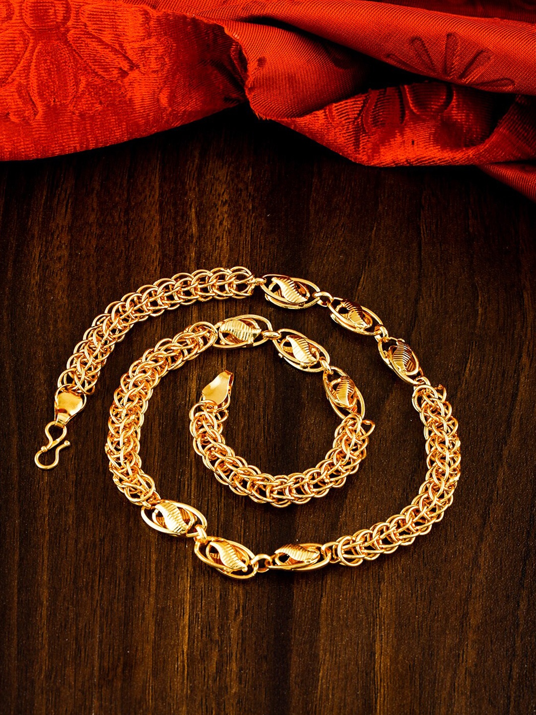 

MEENAZ Men Brass Gold-Plated Chain