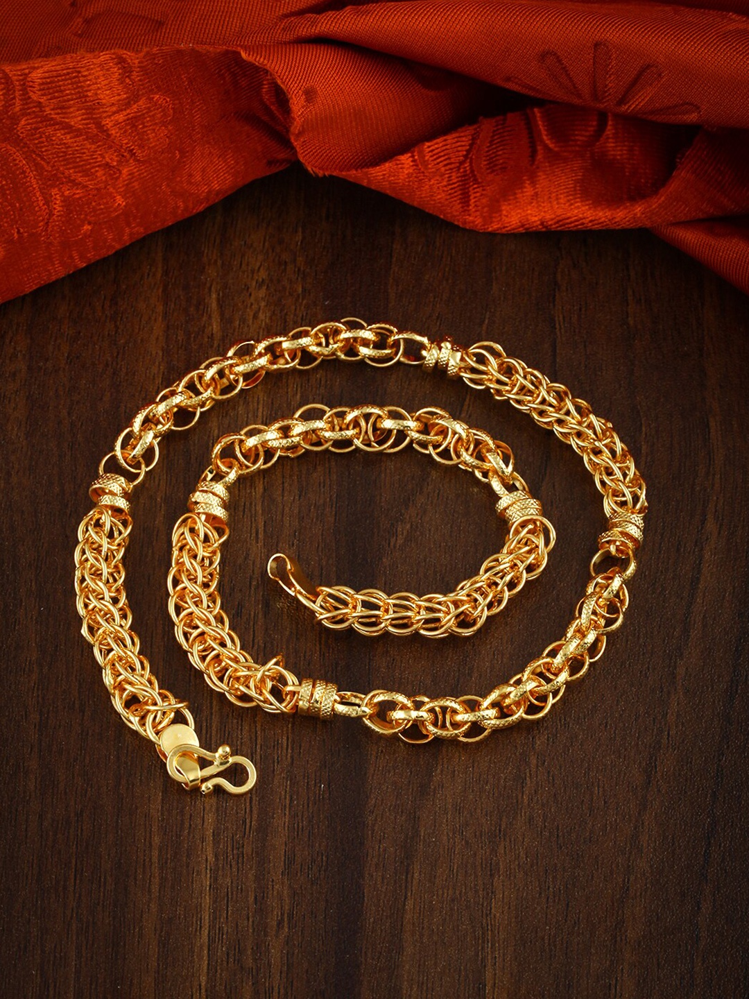

MEENAZ Men Brass Gold-Plated Chain