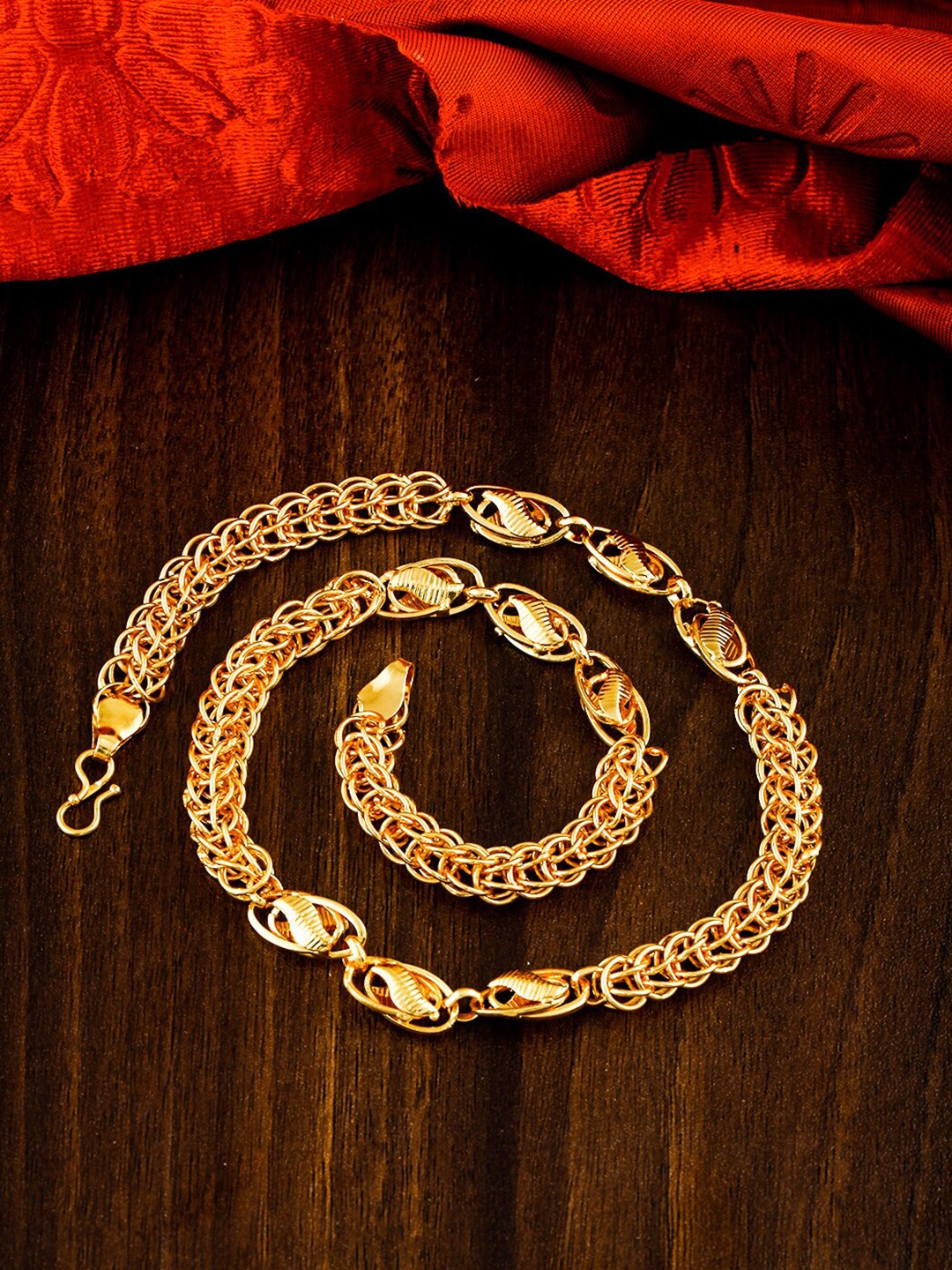 

MEENAZ Men Brass Gold-Plated Chain