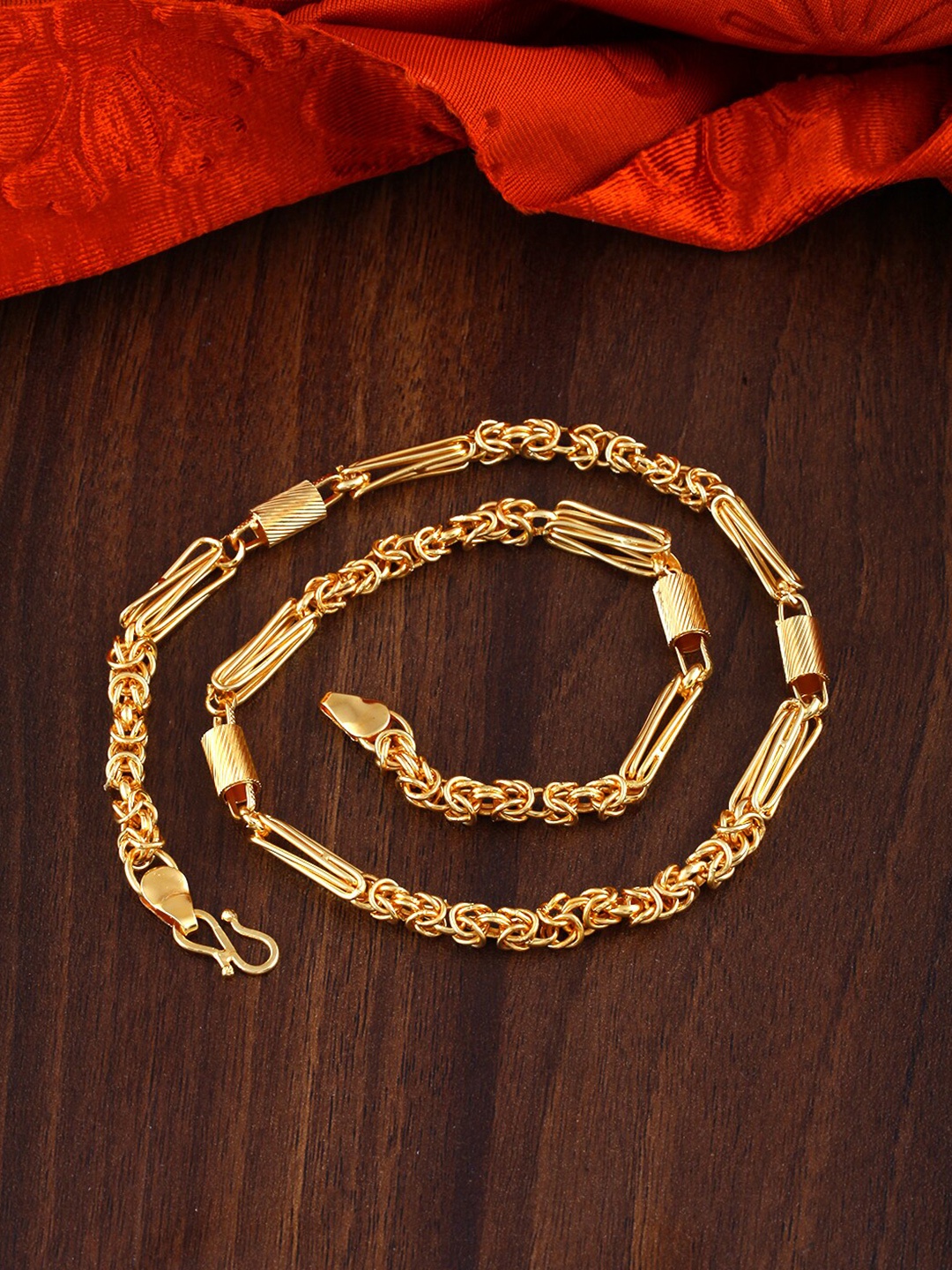 

MEENAZ Men Brass Gold-Plated Choker Chain