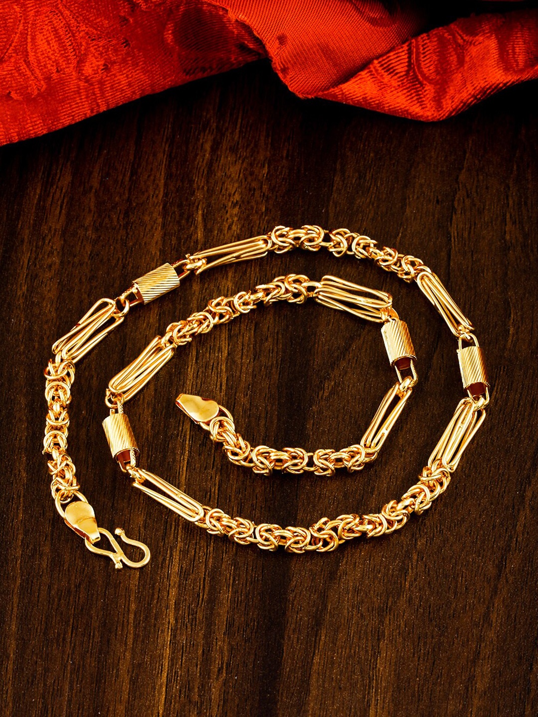 

MEENAZ Men Brass Gold-Plated Choker Chain