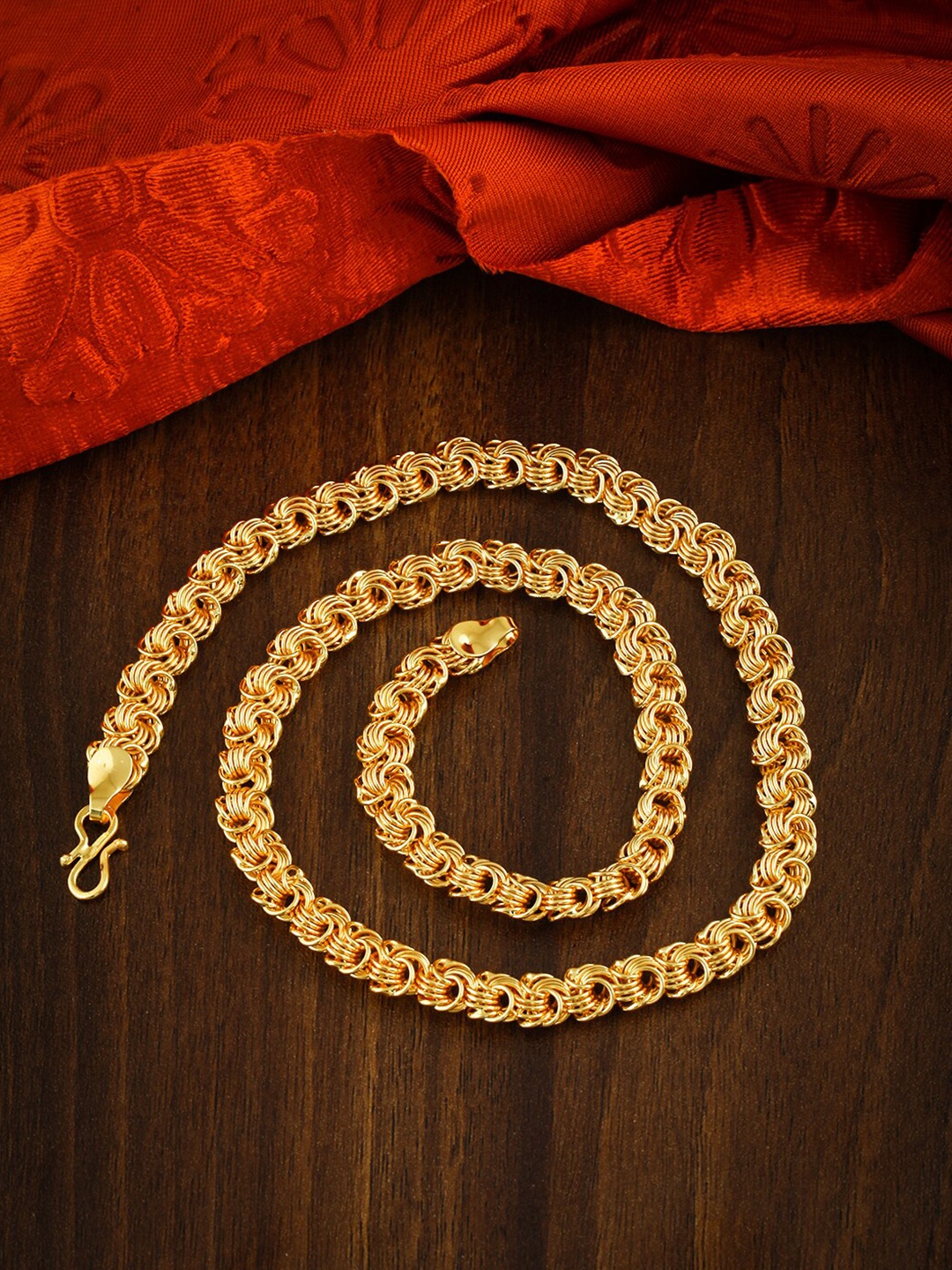

MEENAZ Men Brass Gold-Plated Chain