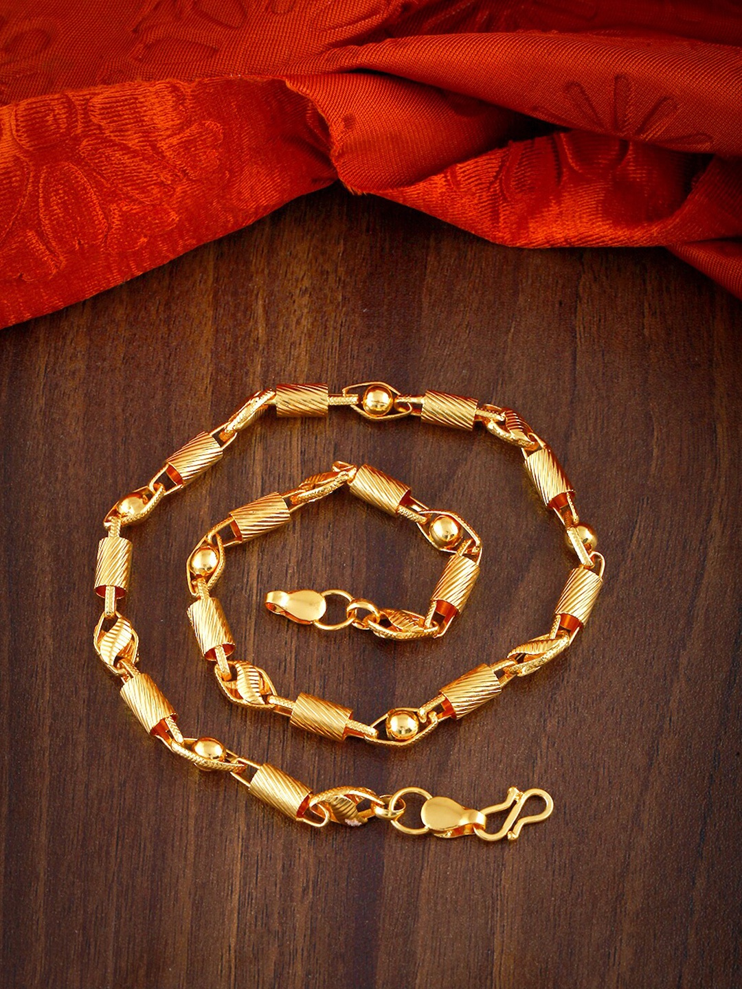 

MEENAZ Men Brass Gold-Plated Choker Chain