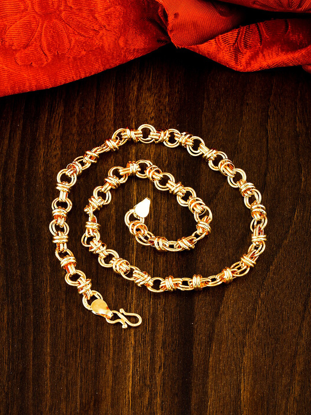 

MEENAZ Men Brass Gold-Plated Chain