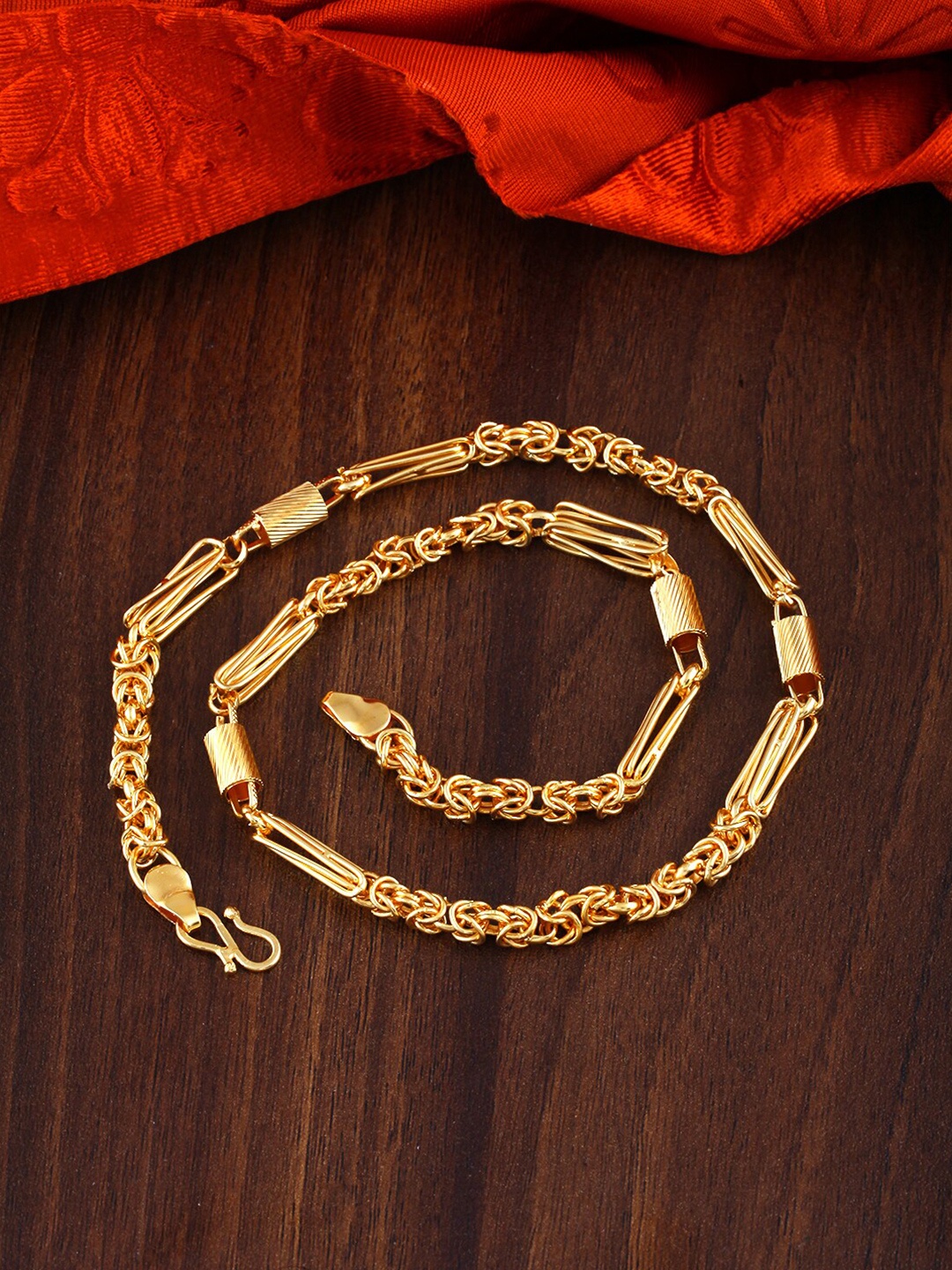 

MEENAZ Men Brass Gold-Plated Chain