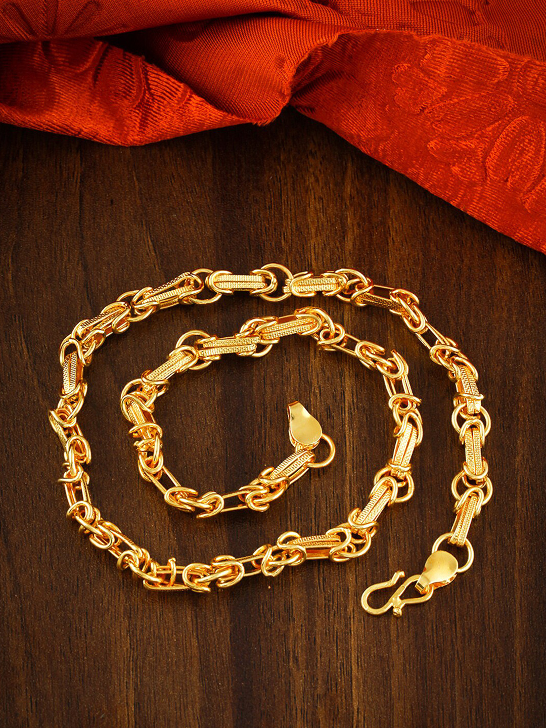 

MEENAZ Men Brass Gold-Plated Chain
