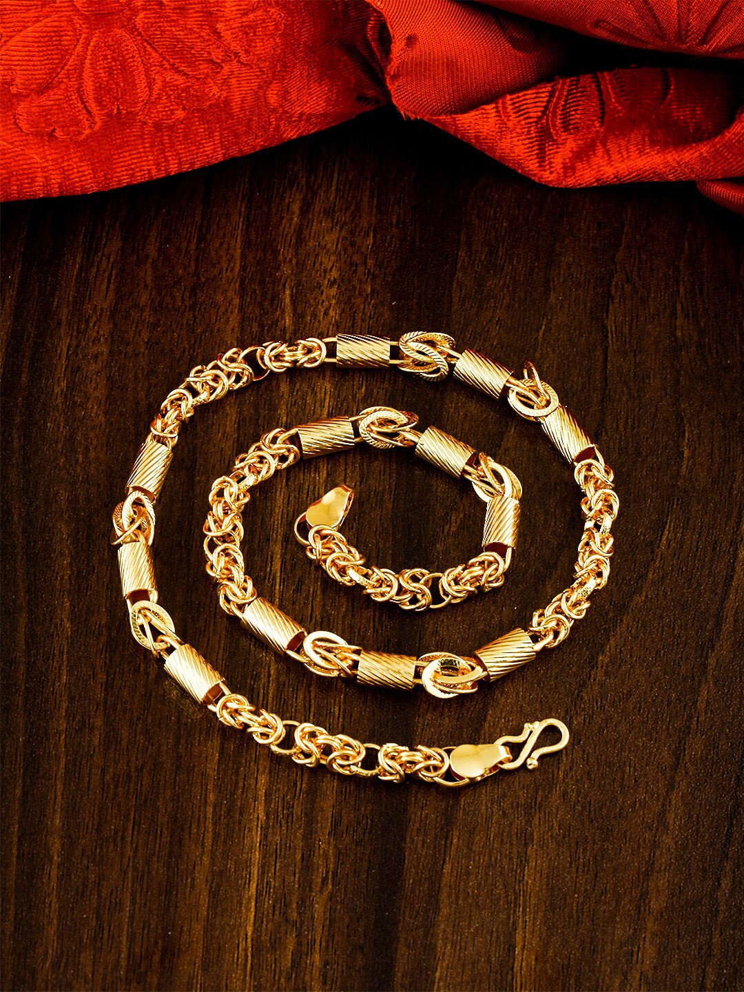 

MEENAZ Men Brass Gold-Plated Chain