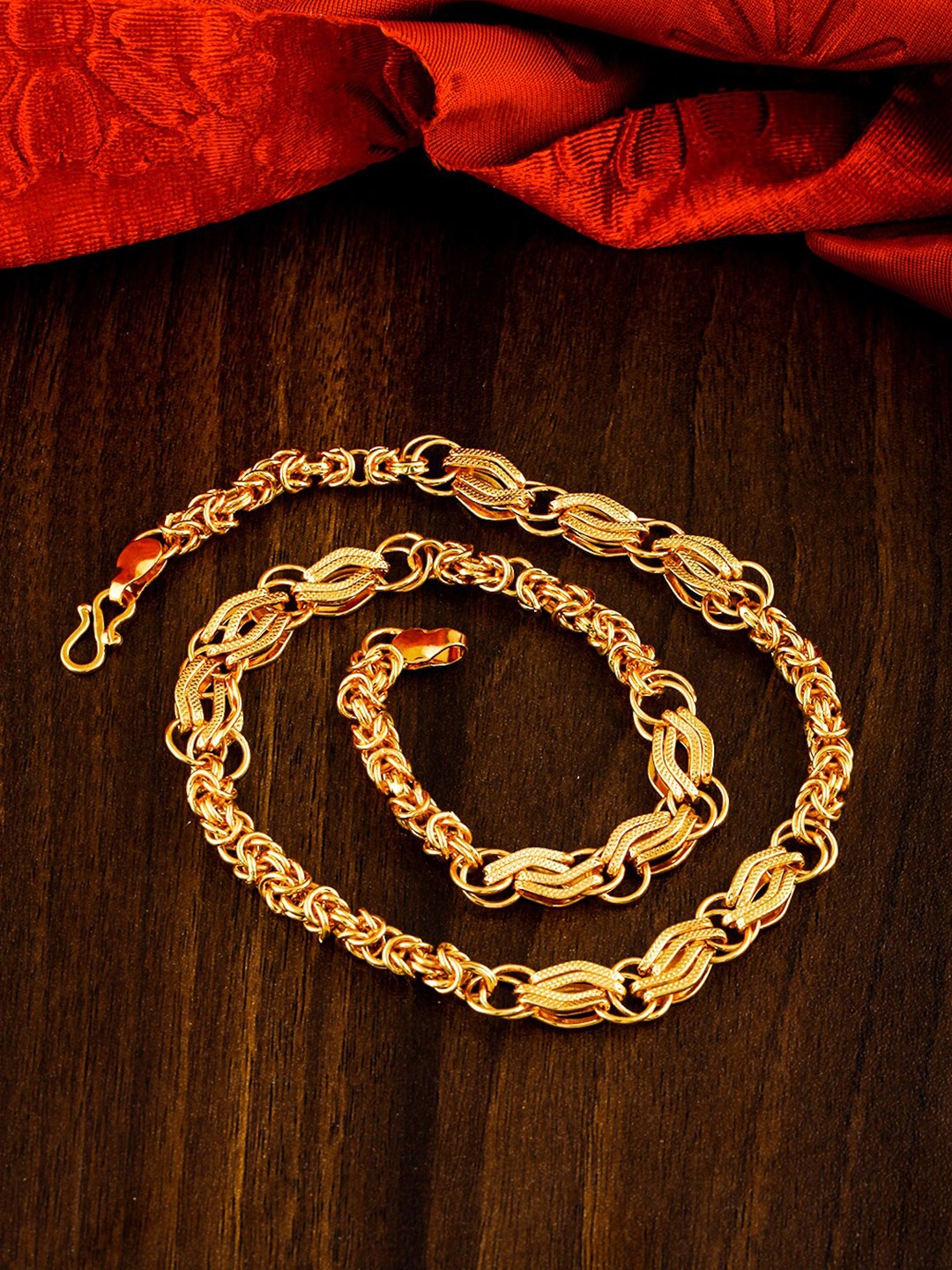 

MEENAZ Men Brass Gold-Plated Chain