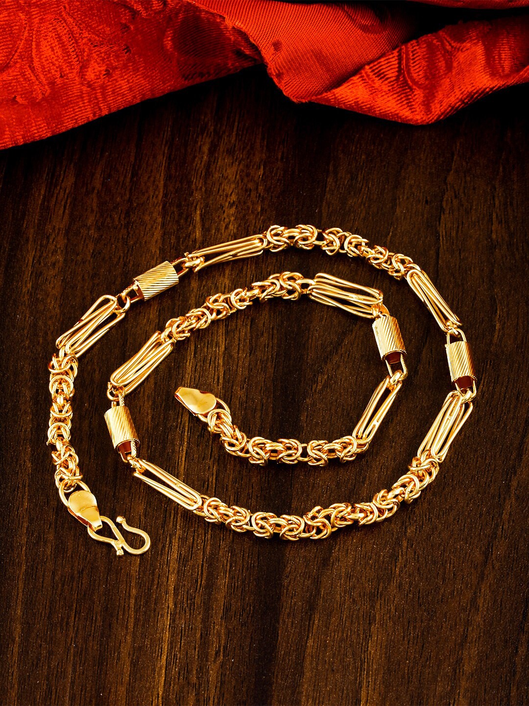 

MEENAZ Men Brass Gold-Plated Chain