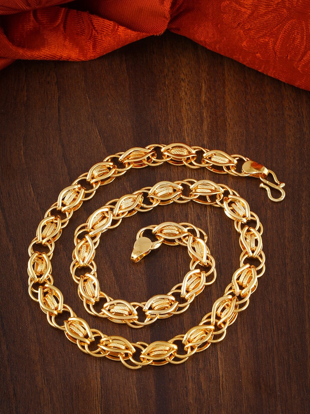 

MEENAZ Men Brass Gold-Plated Chain