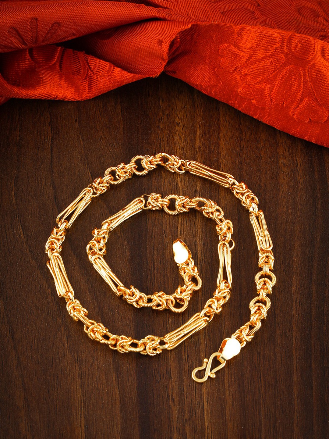 

MEENAZ Men Brass Gold-Plated Chain