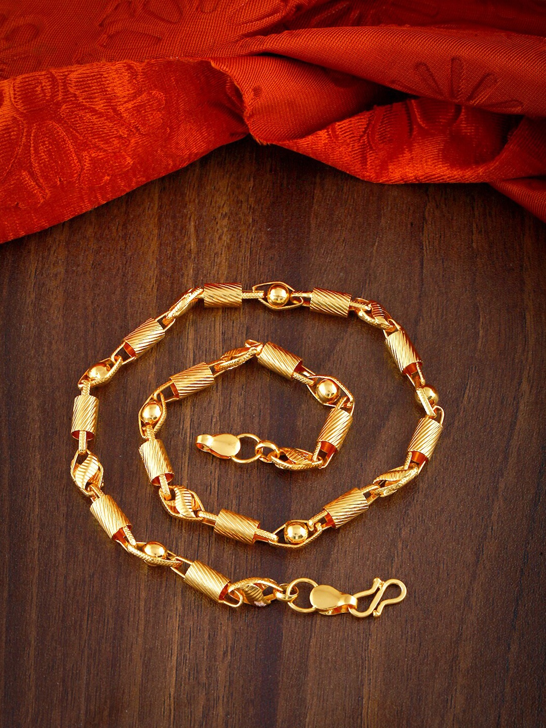 

MEENAZ Men Brass Gold-Plated Chain