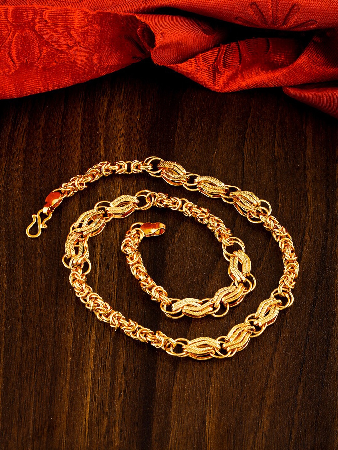 

MEENAZ Men Brass Gold-Plated Chain