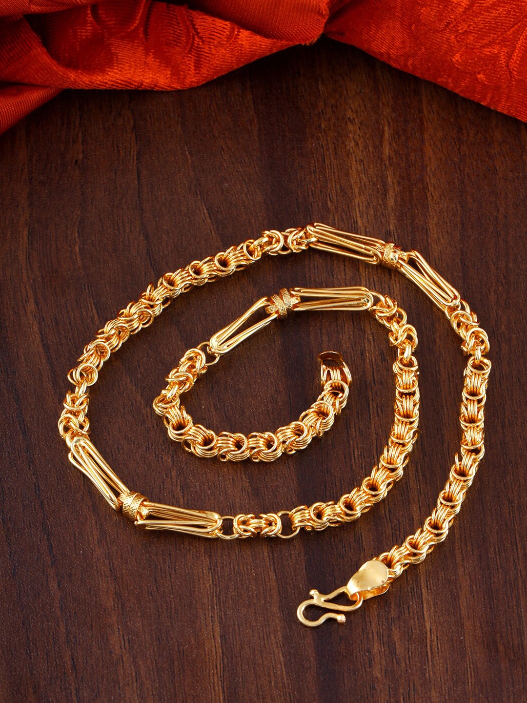 

MEENAZ Men Brass Gold-Plated Chain