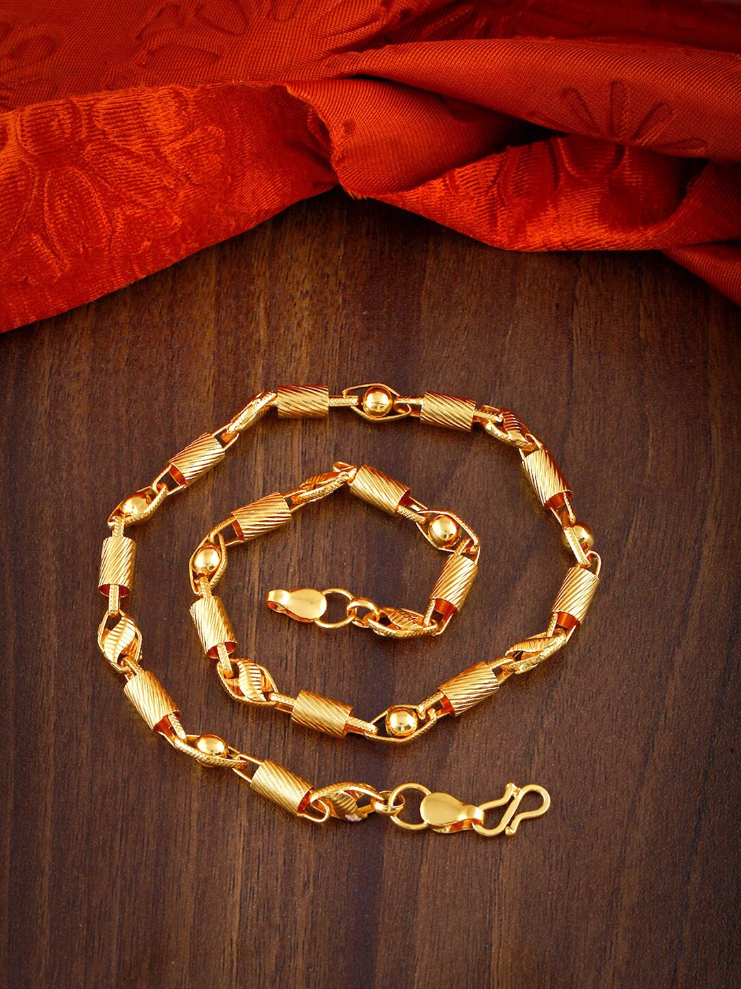 

MEENAZ Men Gold-Plated Brass Long Chain