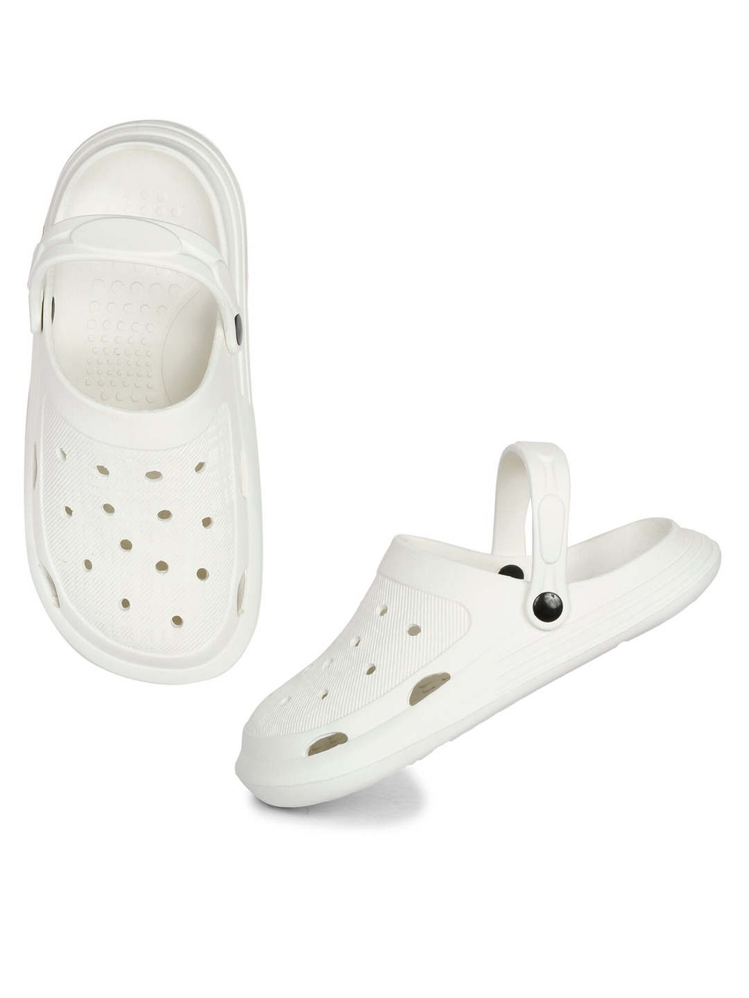 

MOZAFIA Men Self Design Clogs, White