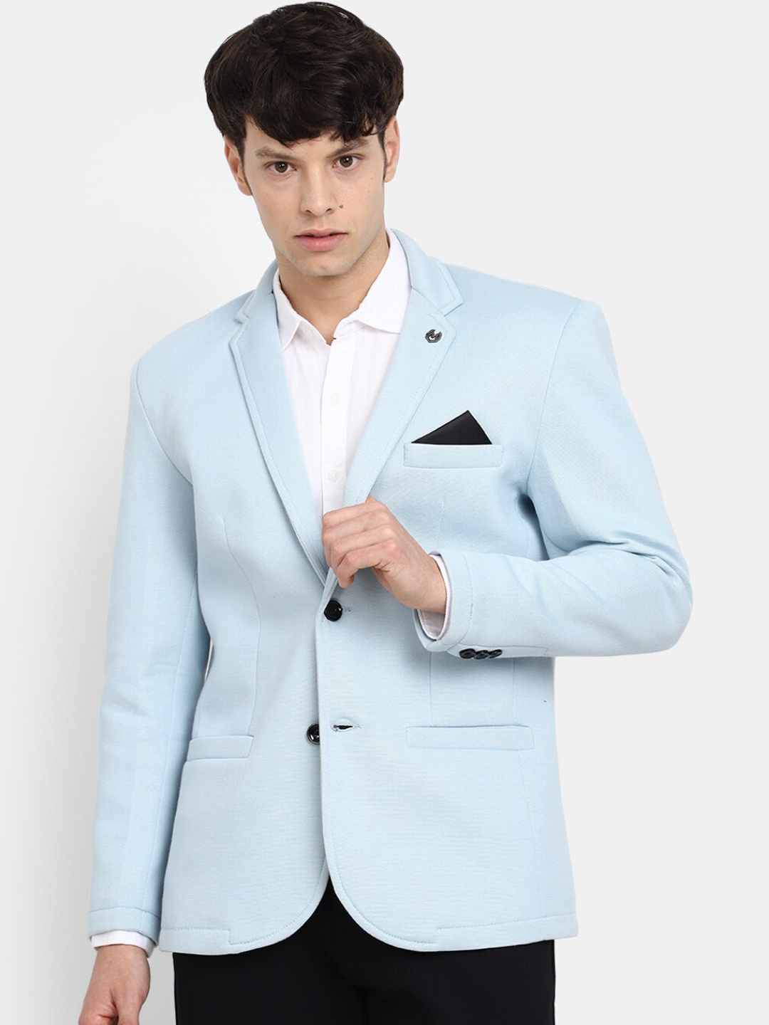 

V-Mart Single Breasted Blazers, Blue
