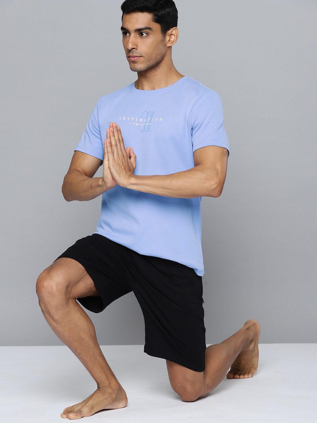 

HRX by Hrithik Roshan Men Lavender Typography T-shirt
