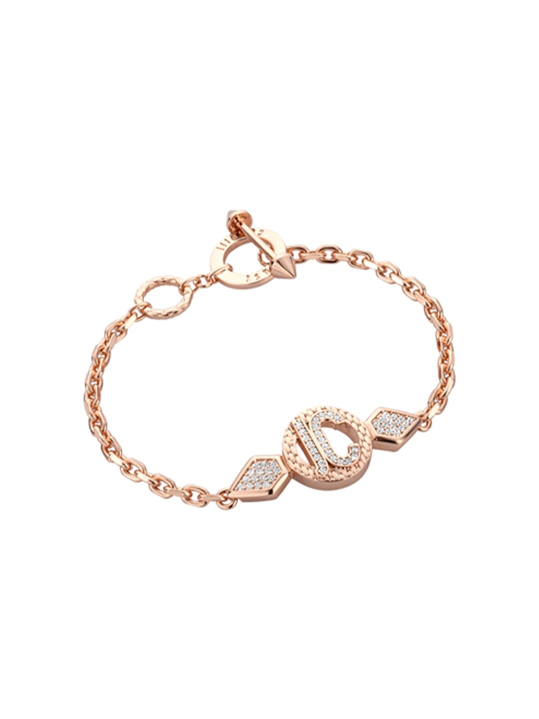

Just Cavalli Women Rose Gold Plated Link Bracelet