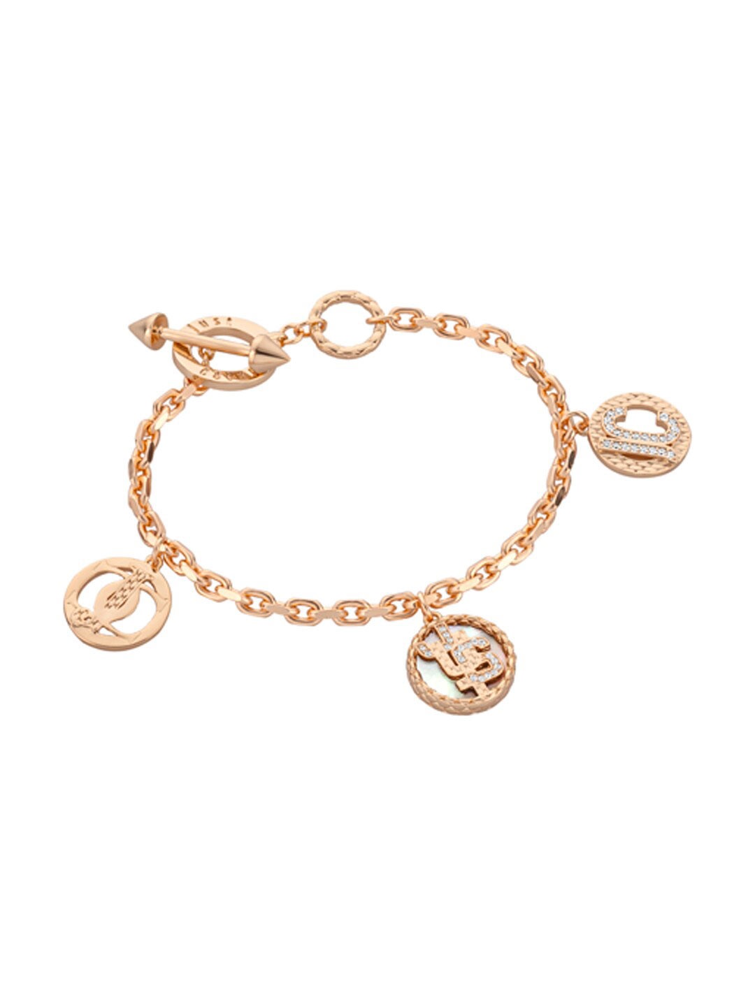 

Just Cavalli Women Charm Bracelet, Rose gold