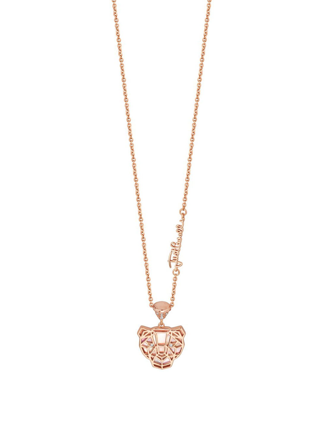 

Just Cavalli Women Just Rete Necklace, Rose gold