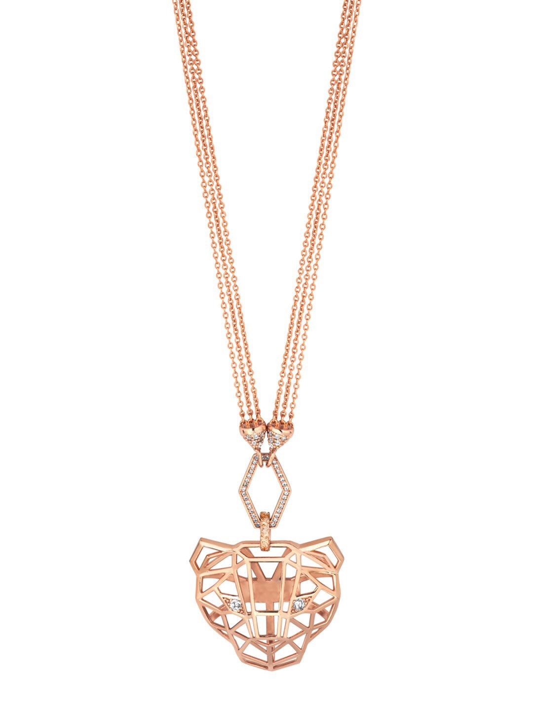 

Just Cavalli Women Just Rete Necklace, Rose gold