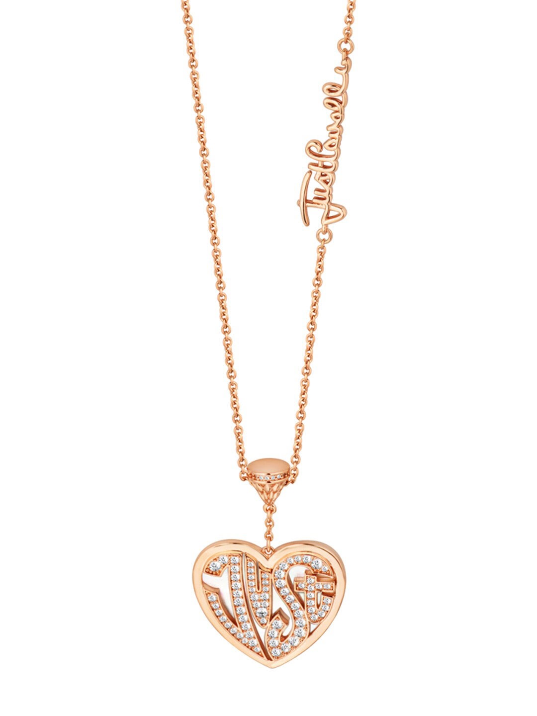 

Just Cavalli Women Amore Rosa Necklace, Rose gold