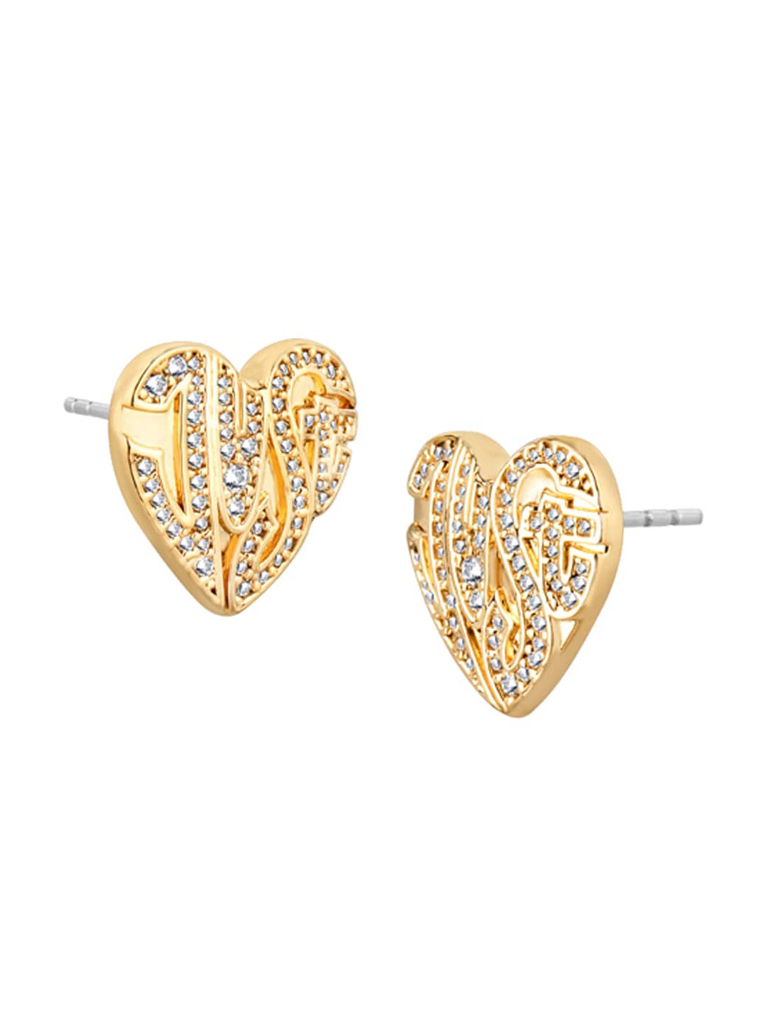 

Just Cavalli Contemporary Stone-Studded Studs Earrings, Gold