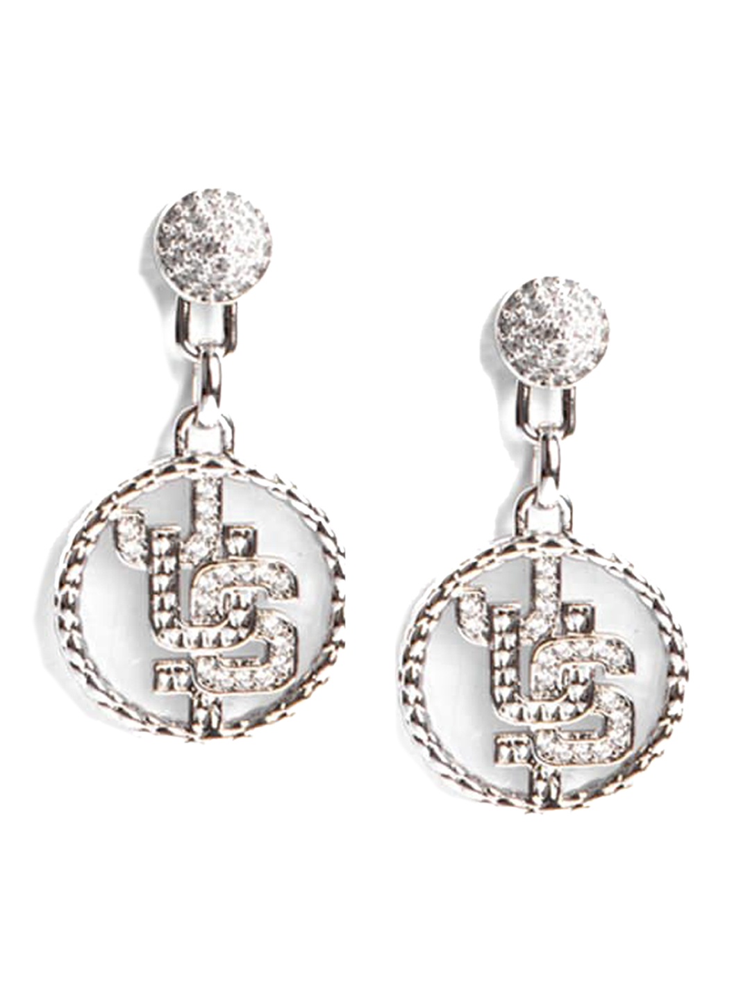

Just Cavalli Silver-Plated Contemporary Drop Earrings