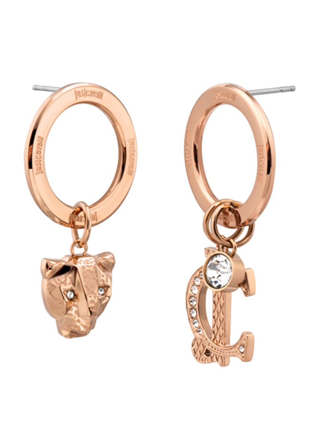 

Just Cavalli Contemporary Drop Earrings, Rose gold