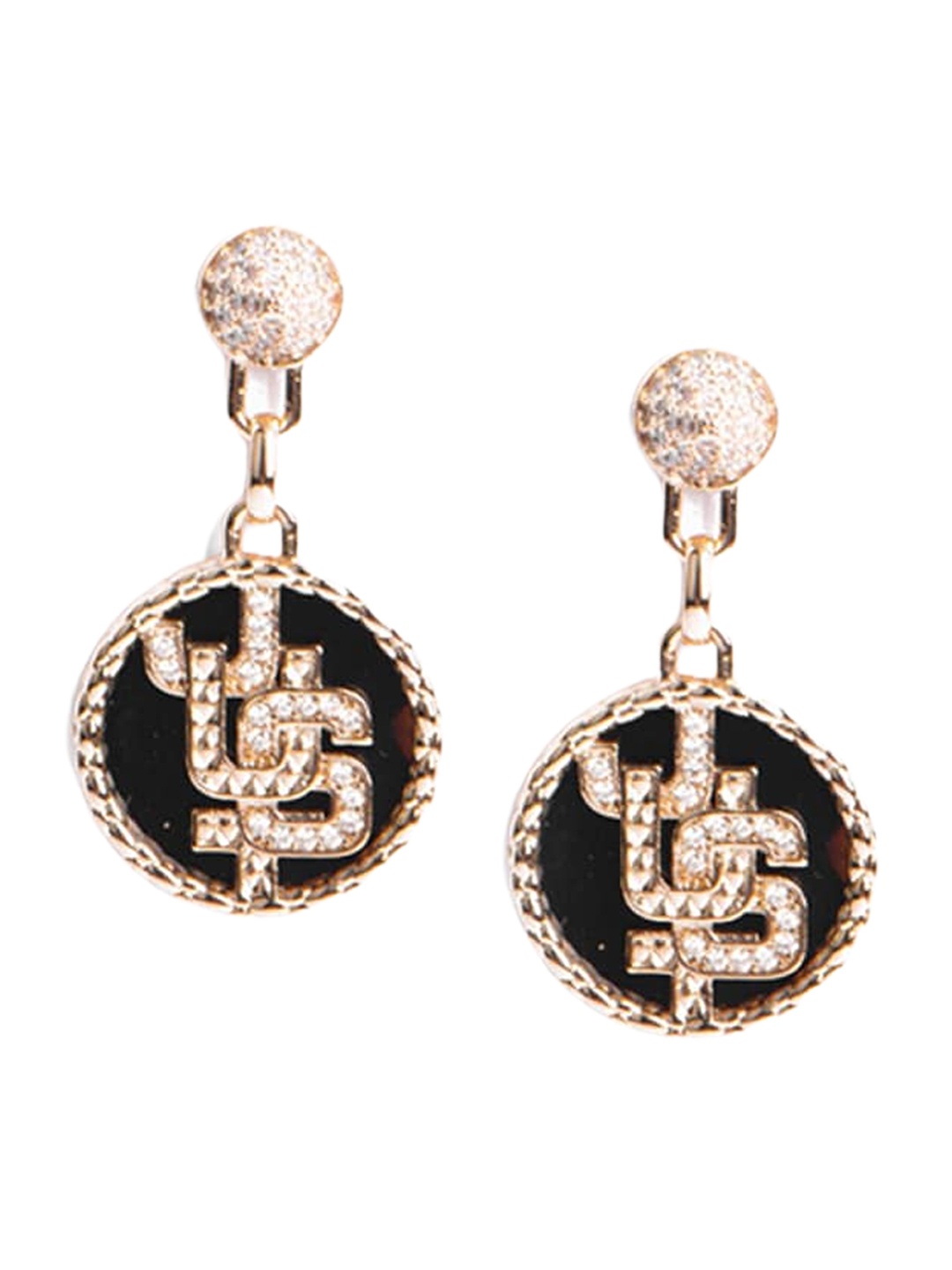 

Just Cavalli Stainless Steel Contemporary Drop Earrings, Gold
