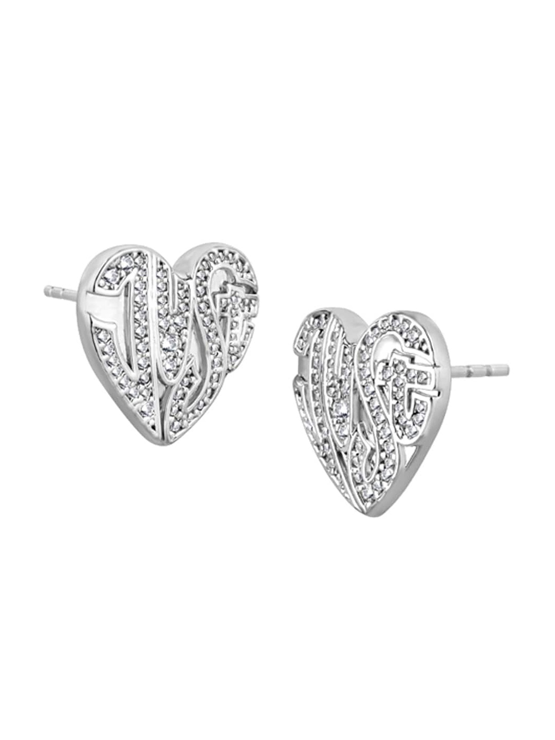 

Just Cavalli Stainless Steel Contemporary Studs Earrings, Silver