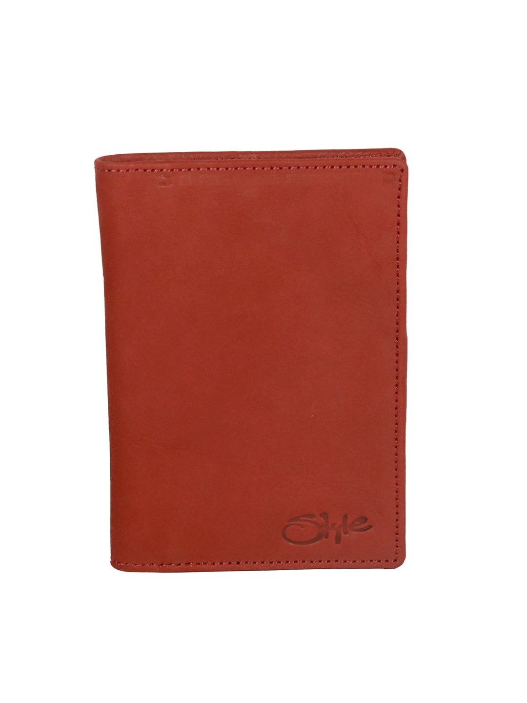 

Style Shoes Textured Leather Passport Cover, Maroon