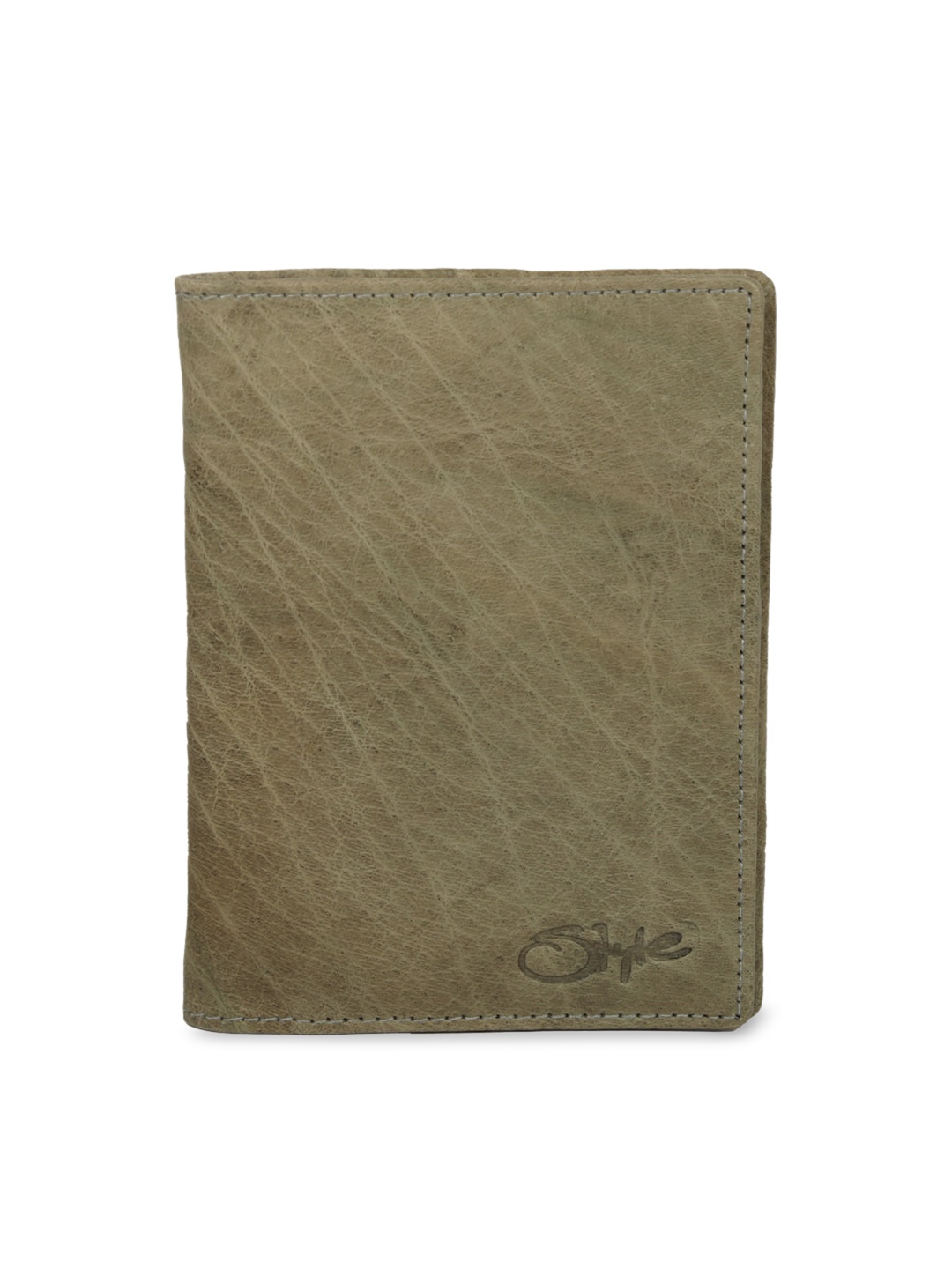 

Style Shoes Textured Leather Passport Cover, Grey