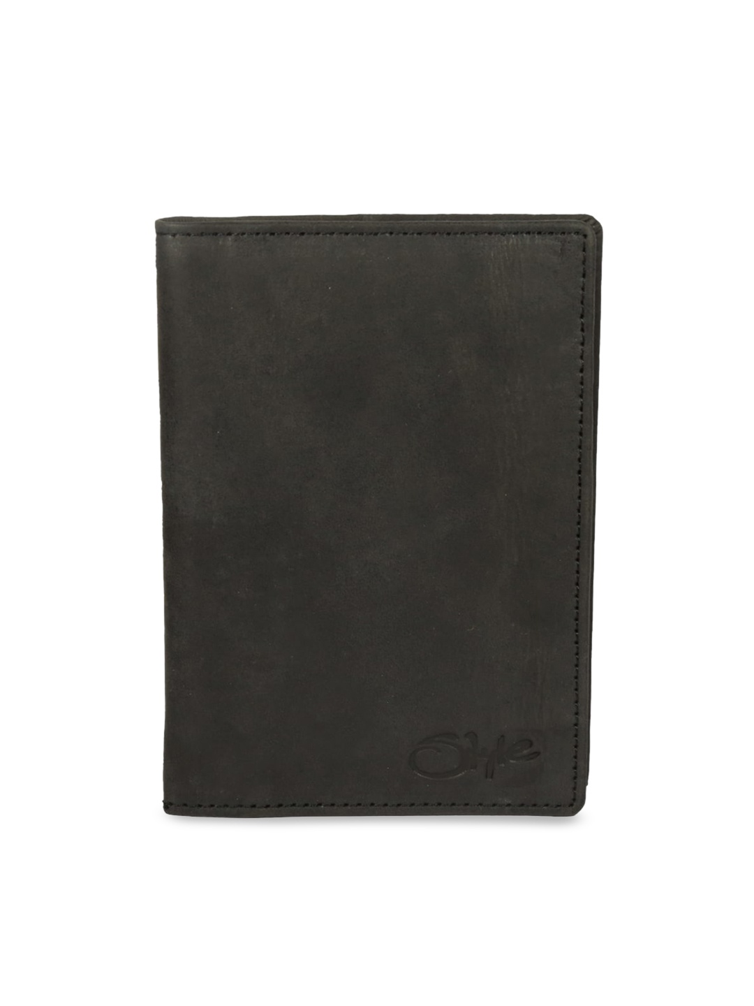 

Style Shoes Textured Leather Passport Cover, Black