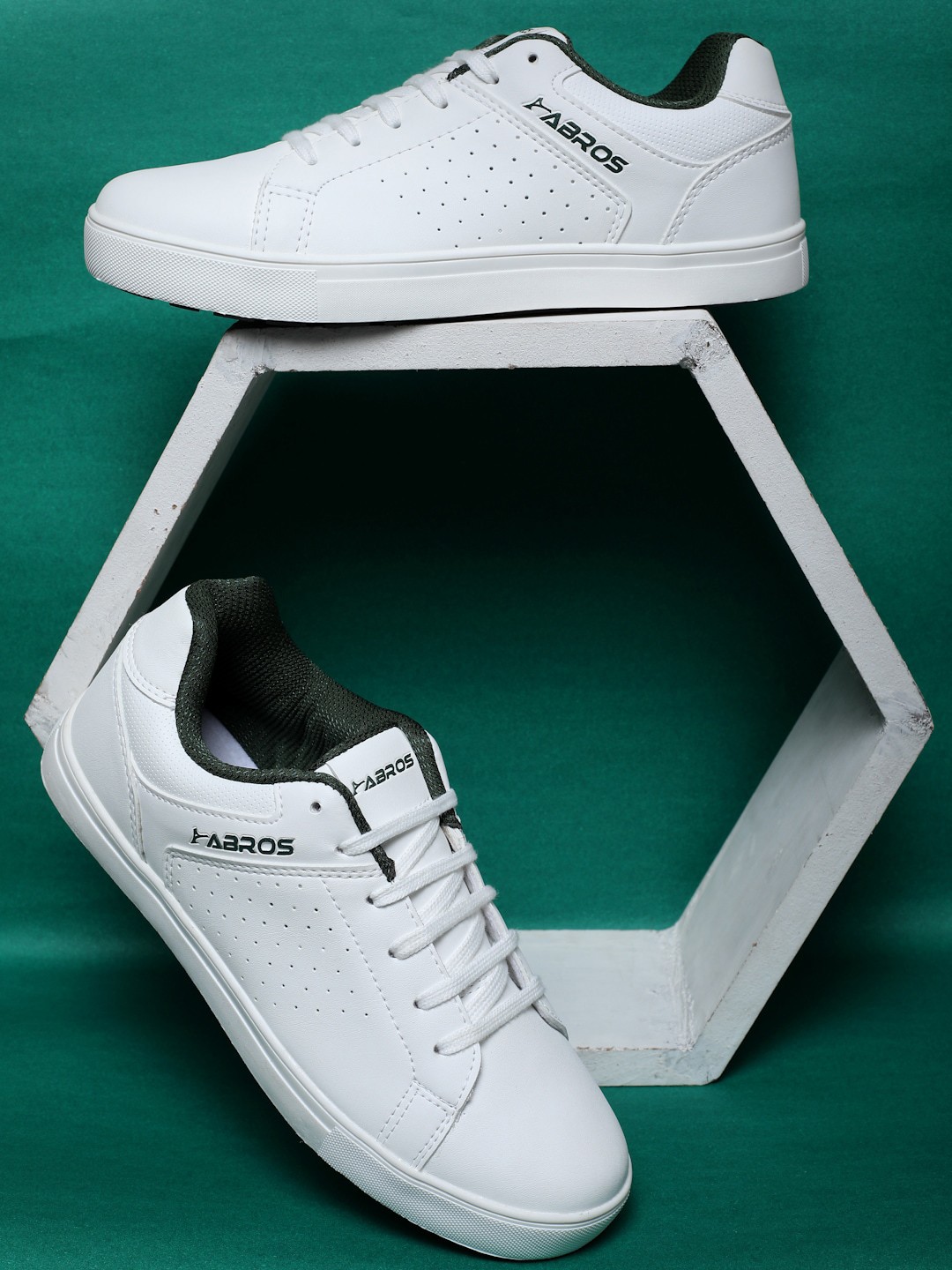 

ABROS Men Stago Causal Sneaker Shoes, White