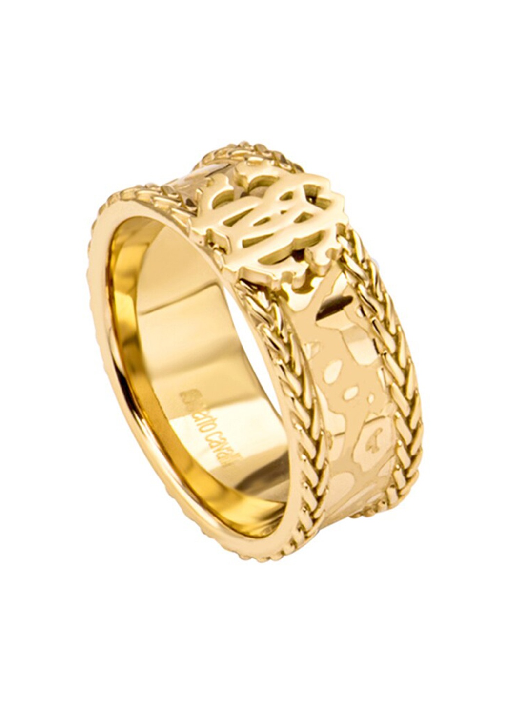 

Roberto Cavalli Gold-Plated Stone-Studded Finger Ring