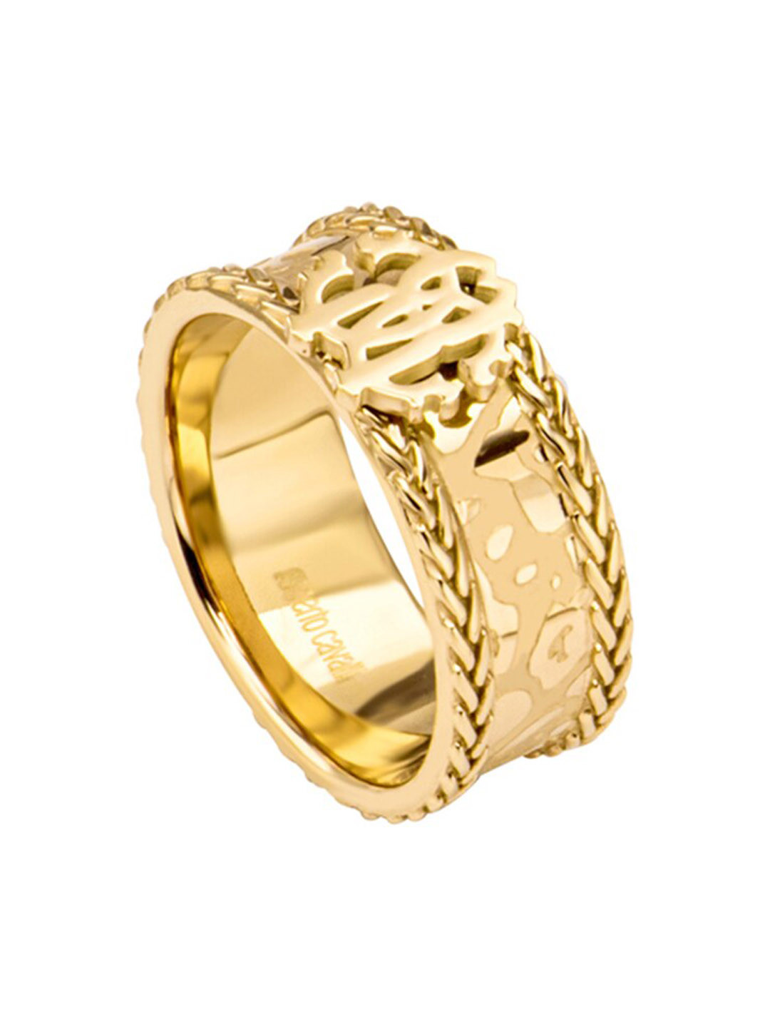 

Roberto Cavalli Gold-Plated Stone-Studded Finger Ring