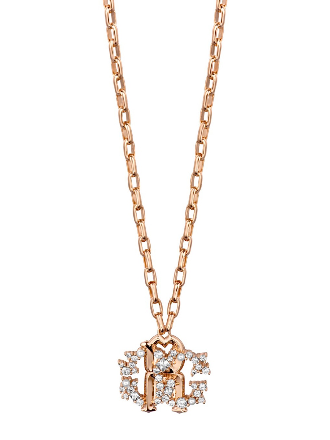 

Roberto Cavalli Stainless Steel Necklace, Rose gold