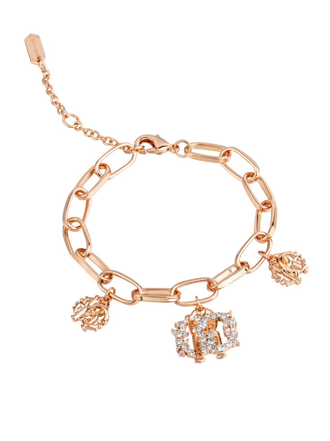 

Roberto Cavalli Gold-Plated Charm Bracelet, Rose gold